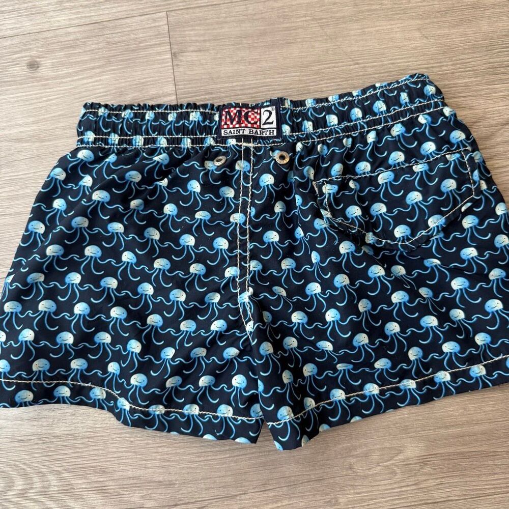 MC2 Saint Barth navy blue jellyfish-print swim shorts size 4